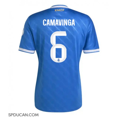 Muški Nogometni Dres Real Madrid Eduardo Camavinga #6 Rezervni 2025-26 Kratak Rukav